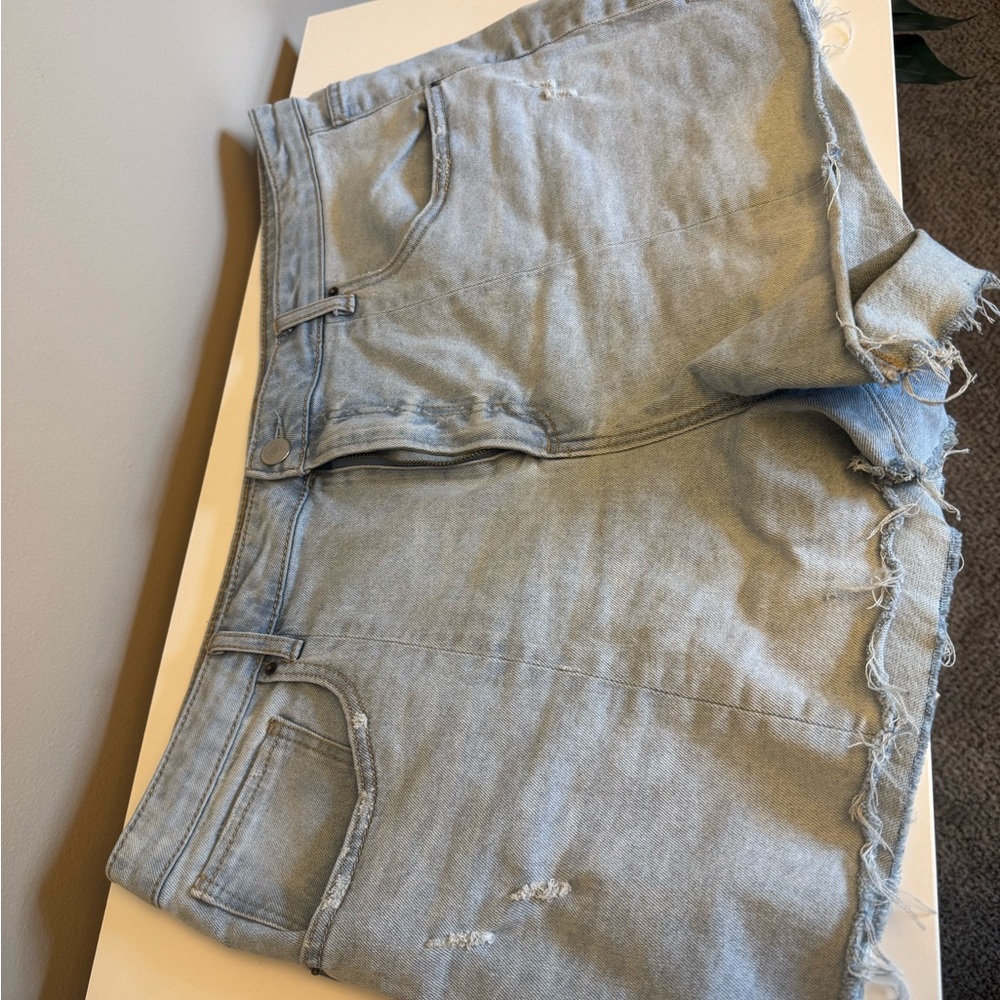 No Boundaries Light Blue Denim Shorts